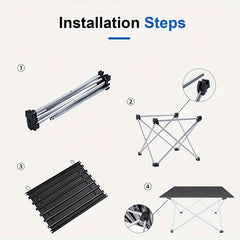 Folding Camping Table with Carry Bag for Outdoor Activities