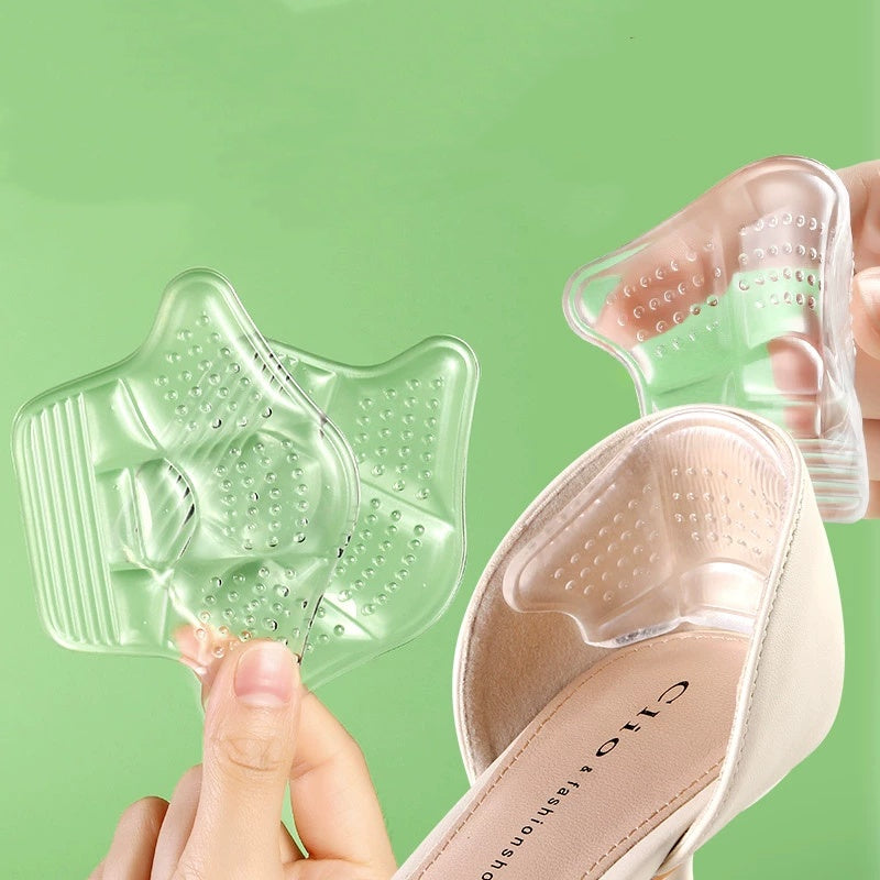 2pcs Gel Heel Stickers For High Heels & Sneakers