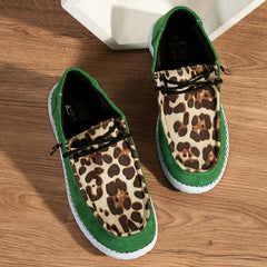 Leopard Pattern Skateboard Shoes for Women