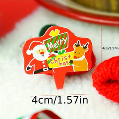 50pcs Christmas Cartoon Santa Claus Elk Cupcake Topper Cake Decoration