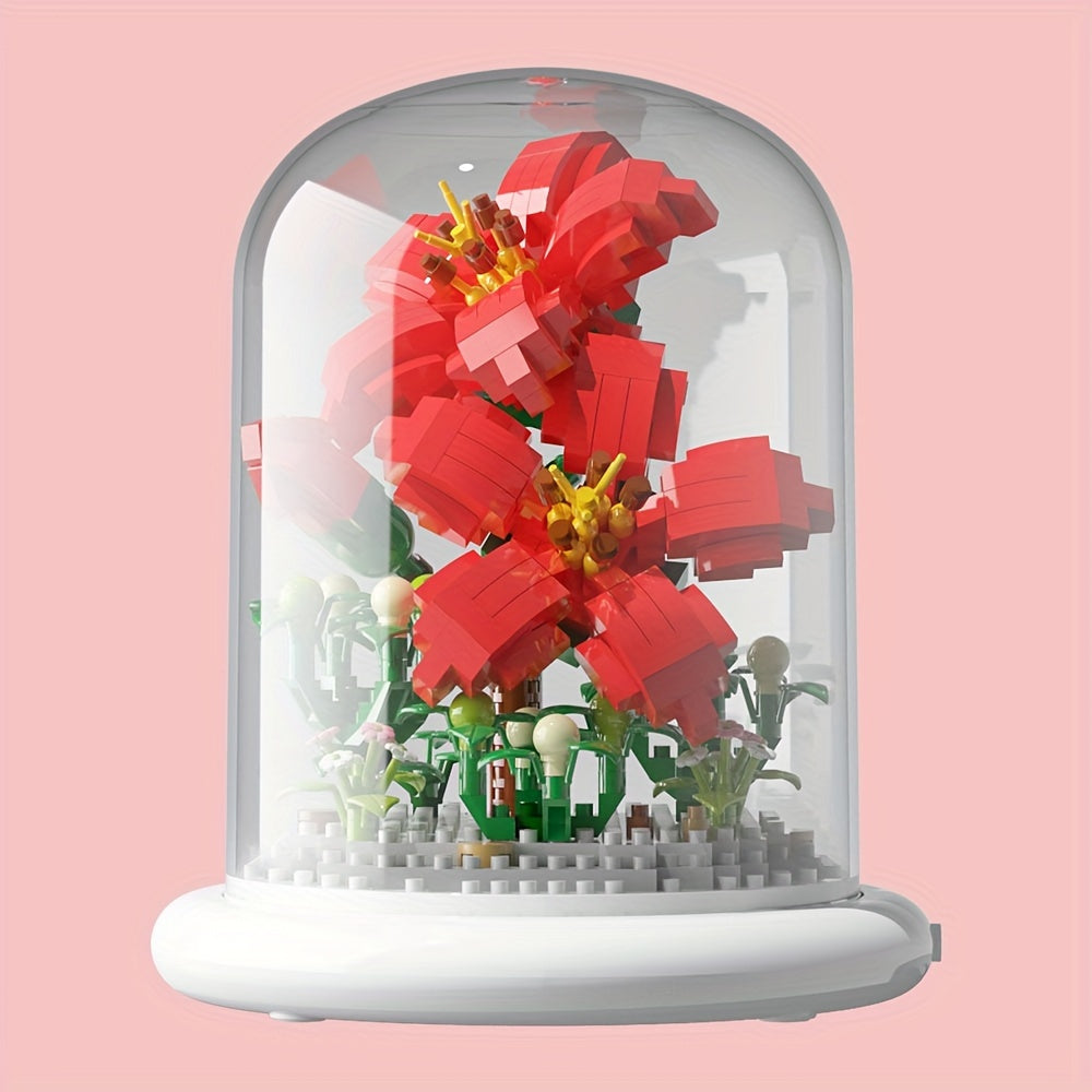 DIY Jasmine Flower Building Block Toy Set
