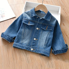 Kid Girls' Casual Denim Jacket Spring Autumn