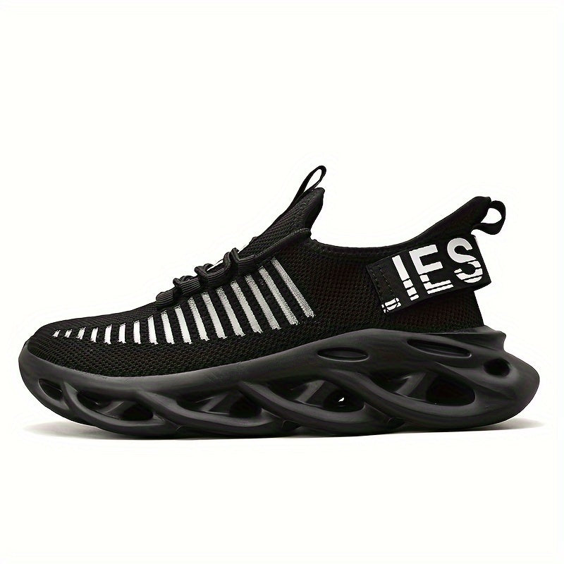 Slip On Wear-Resistant Running Shoes Elastic Breathable Sneakers