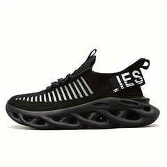 Slip On Wear-Resistant Running Shoes Elastic Breathable Sneakers