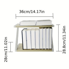 Desk Bookshelf Desktop Shelf Storage Rack Dormitory Study Table Cabinet