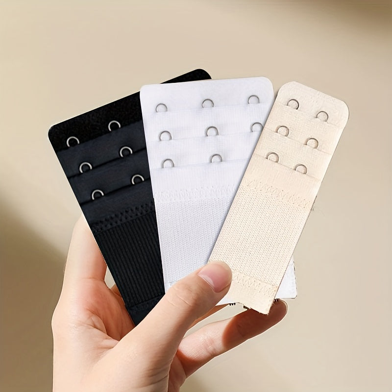 3pcs Bra Strap Extenders Adjustable Comfortable Band for Braless Look