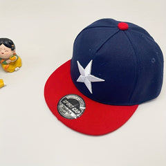 Kids Baseball Cap Star Embroidery Sun Protection Cap