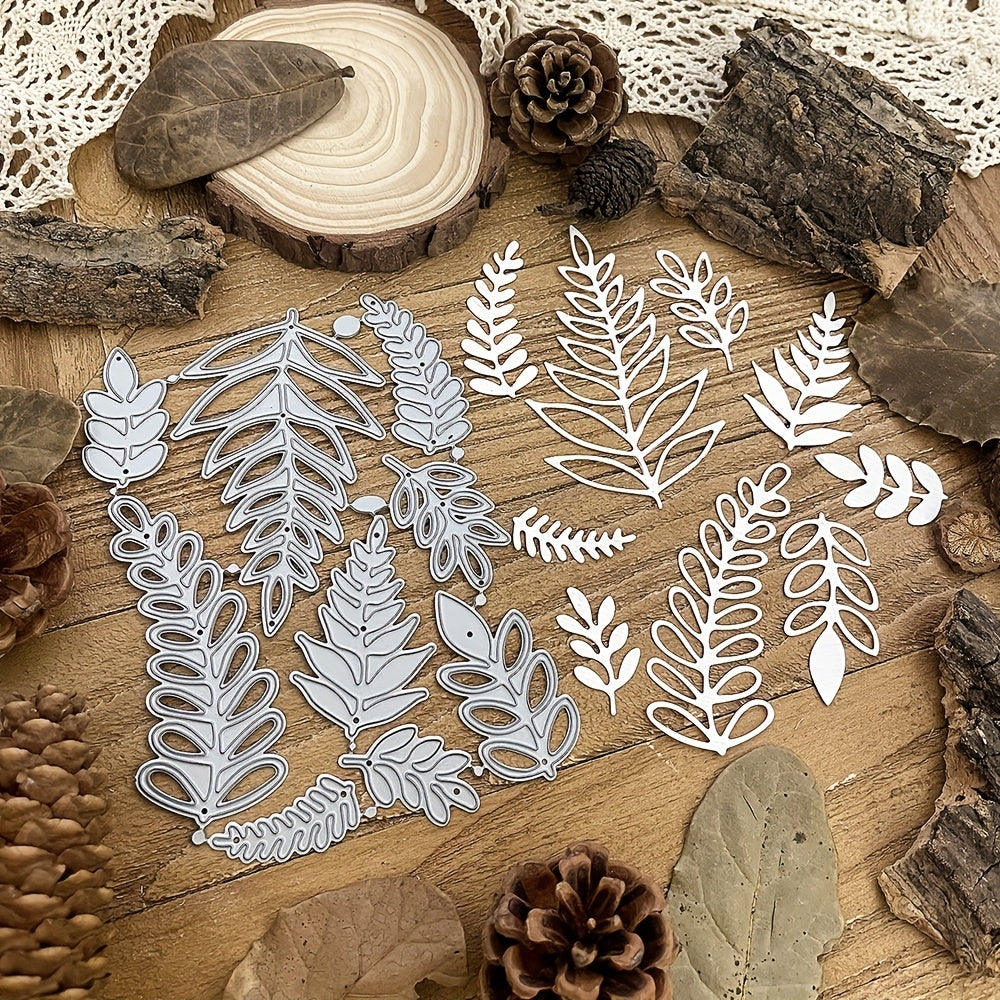 Green Leaves Branch Metal Cutting Dies DIY Scrapbooking Cards