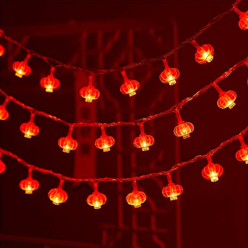 Chinese Knot Fu Character String Lights for Year Arrangement