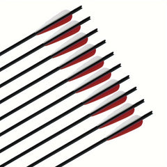 12pcs 20 inch Carbon Fiber Shield Feather Bowfishing Accessory