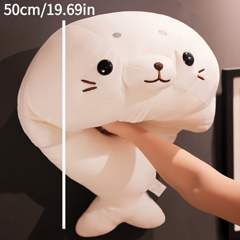Ocean Series Aquarium Down Lying Seal Plush Toy Doll