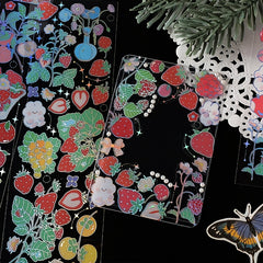 12 Sheets 'Floral Nature' Waterproof Stickers for Crafts Scrapbooking