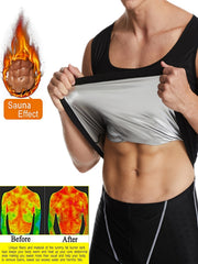 Men's Sauna Sweat Workout Vest Top Body Shapewear Gym Training