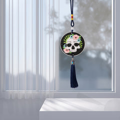 DIY Diamond Painting Car Ornament Home Craft Holiday Gift Halloween Skull