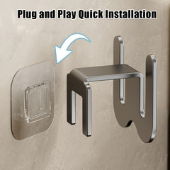 Wall Mounted Slipper Rack Bathroom Hook Shoes Storage Shelf