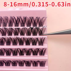 8 16mm Lash Clusters False Eyelashes Extension Kit