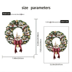 1pc Christmas Ring Stickers PVC Wall Stickers Self Adhesive For Glass Windows