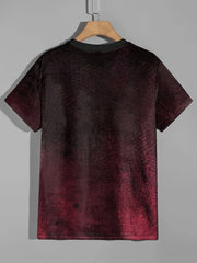 Vintage Style Printed T shirt Men's Casual Street Style Stretch Tee