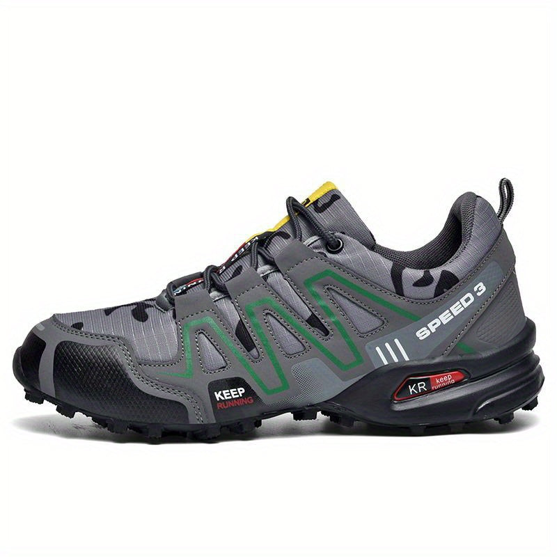Men's Breathable Hiking Shoes Arch Support Non Slip Travel Sneakers