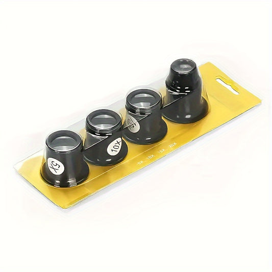 4pcs Jewelry Magnifying Glass Set 5X 10X 15X 20X