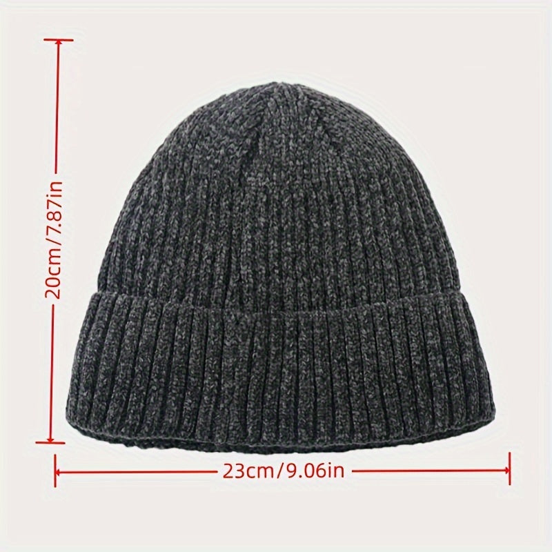 Winter Knitted Beanie Hat Ear Protection Warm Hat