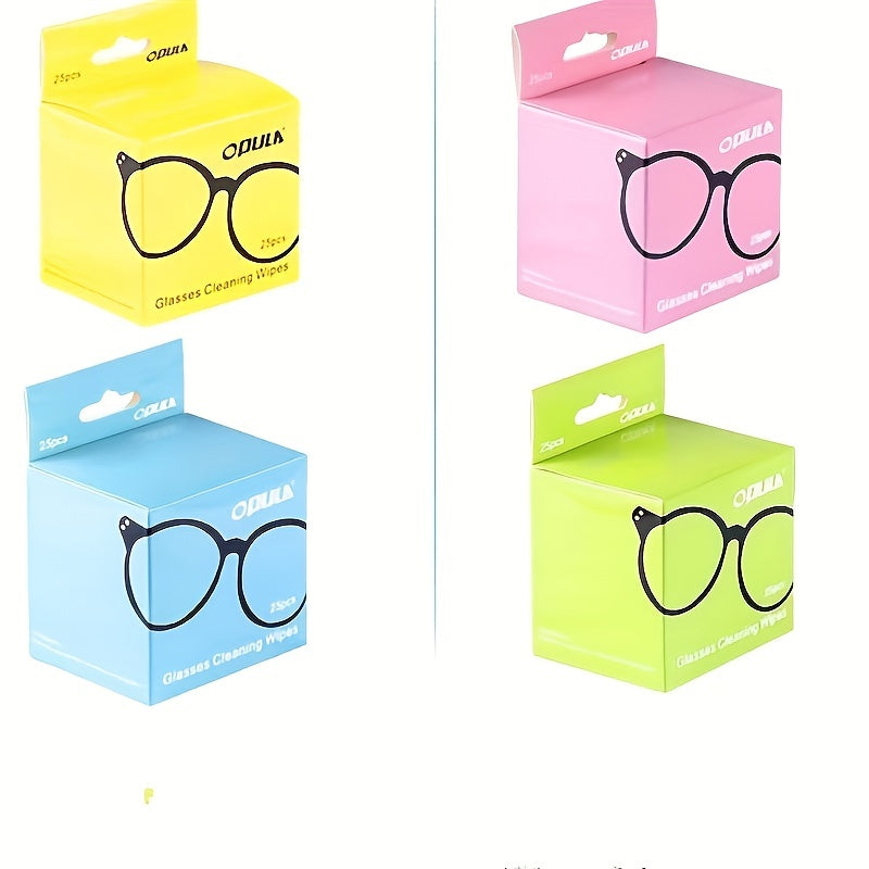 25pcs Anti Fog Cleaning Wipes for Glasses & Screens