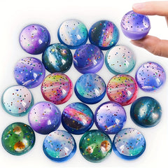 25pcs 32mm Space Bouncing Balls Bulk Party Small Toys Gift Bag Filler