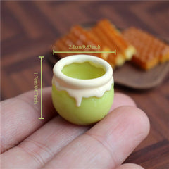1:6 Dollhouse Honey Jar & Honeycomb Mini Food for BJD Blyth Doll