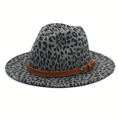 Leopard Jazz Tweed Bowler Hat Unisex