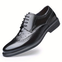 Men's Brogue Derby Shoes Wingtip Lace Up Outdoor Dress Office Business Formal