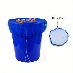 Outdoor Bucket Net Cover Water Tank Barrel Mesh Cover