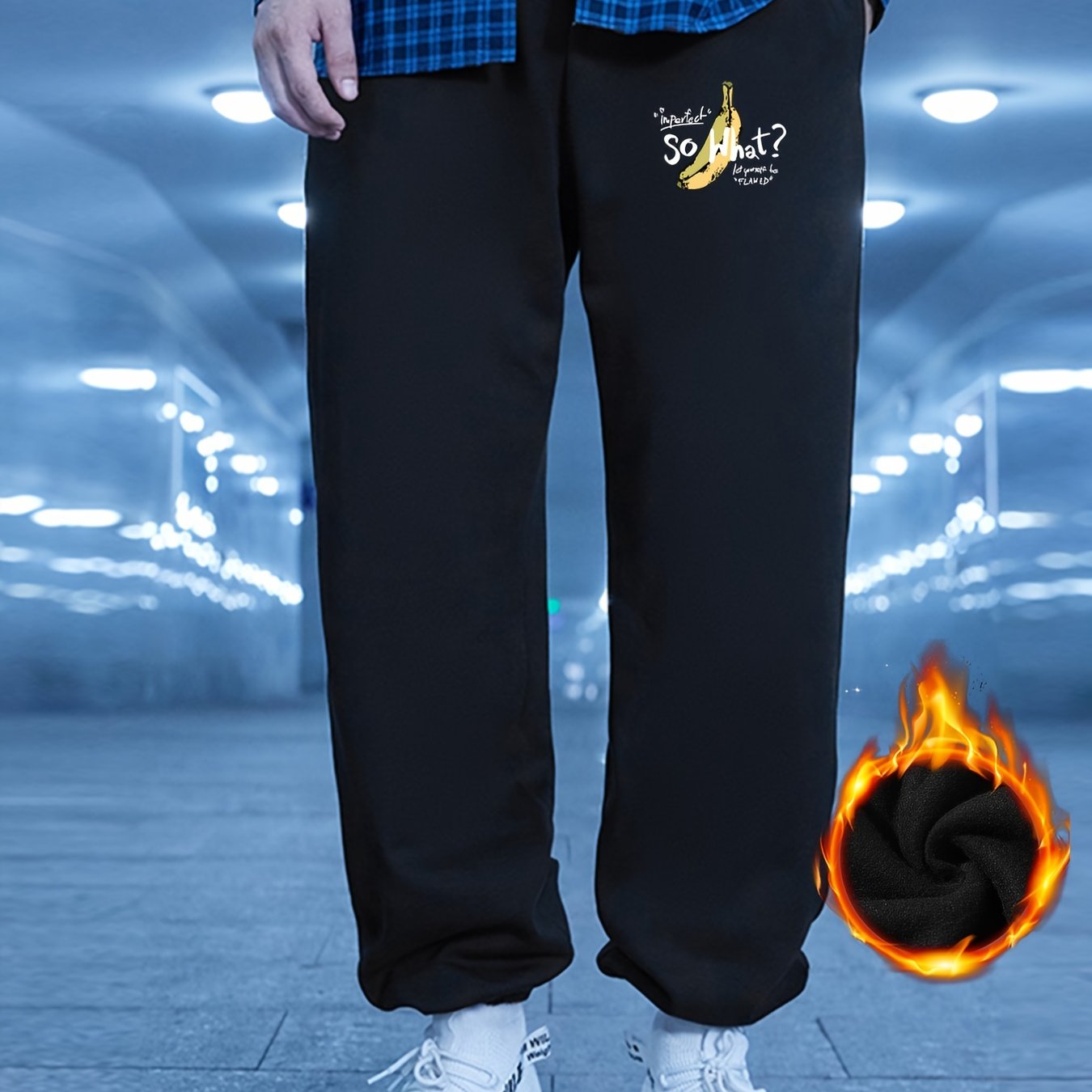 Men's Cartoon Print Jogger Drawstring Pants