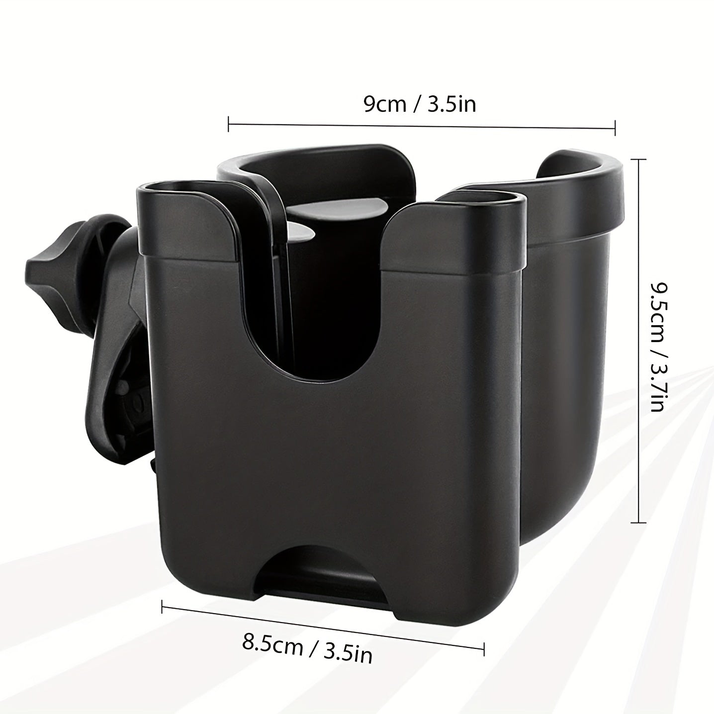 Stroller Cup Holder with Phone Case 2 in 1 Storage Rack