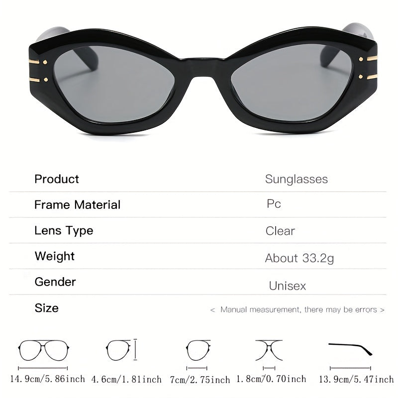 Copper Plated Unisex Sunglasses with Hinges UV400