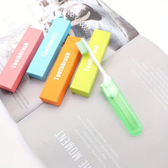 10pcs Disposable Travel Toothbrush Foldable Manual Portable