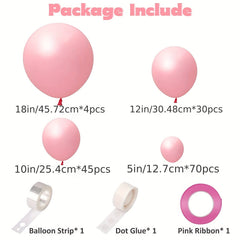 149pcs Pink Balloons Different Sizes Light Pink Balloon Garland Kit