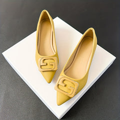 Women's Slip On Chunky Heel Shoes Soft Sole