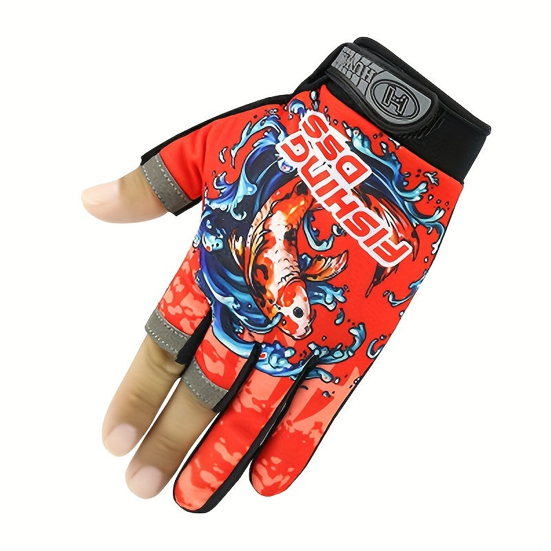 Breathable Anti Slip Fishing Gloves for Men and Women