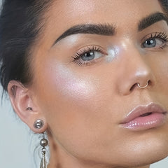 8-Color Shimmer Eyeshadow Palette with Highlighter, Diamond Sequin & Blush