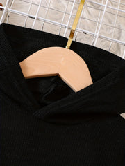 Boy's Stripe Pattern Hoodie & Sweatpants Set for Spring Fall
