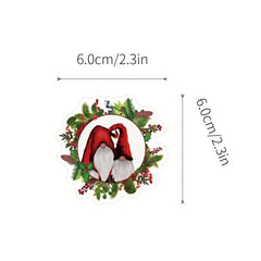 55pcs Christmas Gnome Stickers Pack Cartoon Vinyl Waterproof Stickers