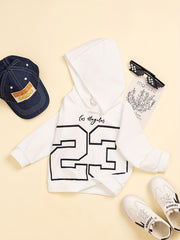 Autumn Boys Letter Print Hooded Sweashirt Casual Hoodie Top