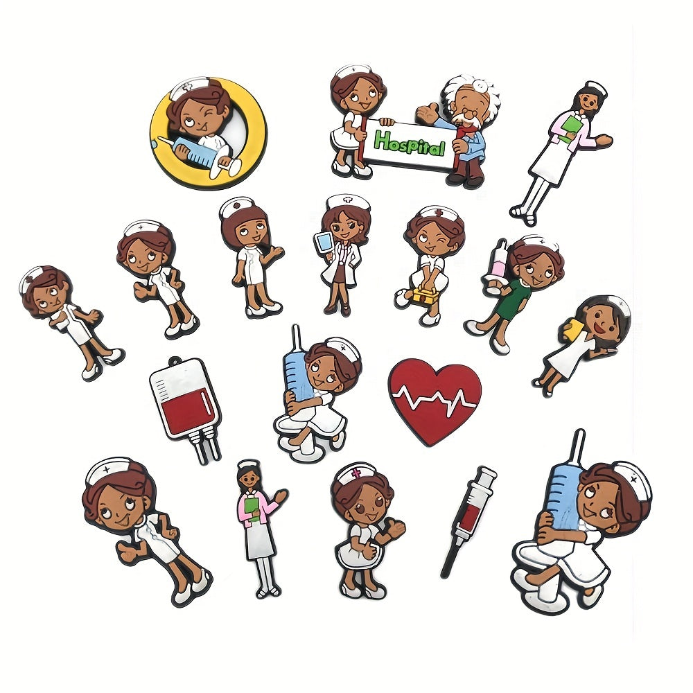 30pcs Nurse Charms For Crocs - Perfect for Christmas, Birthdays & Parties