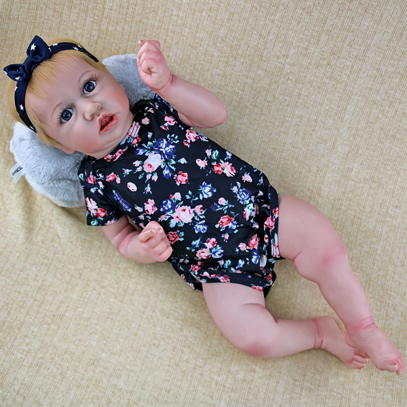 22 inch Washable Reborn Doll with Implanted Hair