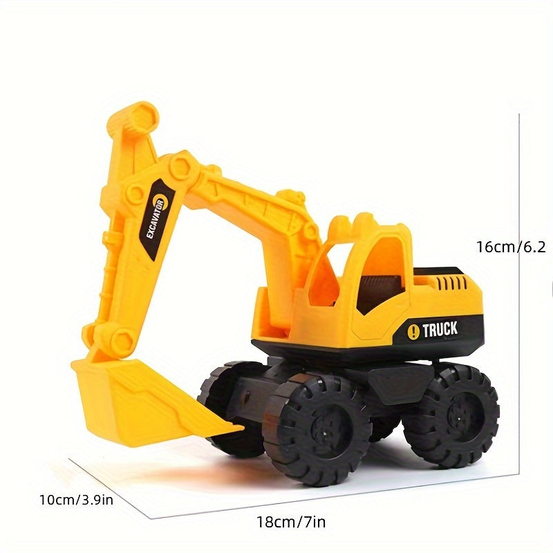 Excavator Toy Car Set Engineering Car Beach Toy Construction Car Team Activity
