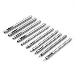 10pcs Leather Hole Punch Cutter Set Leather Working Tools DIY Craft Tool Kit