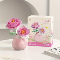 Eternal Flower Building Block Display Cover Home Desktop Ornament Toy