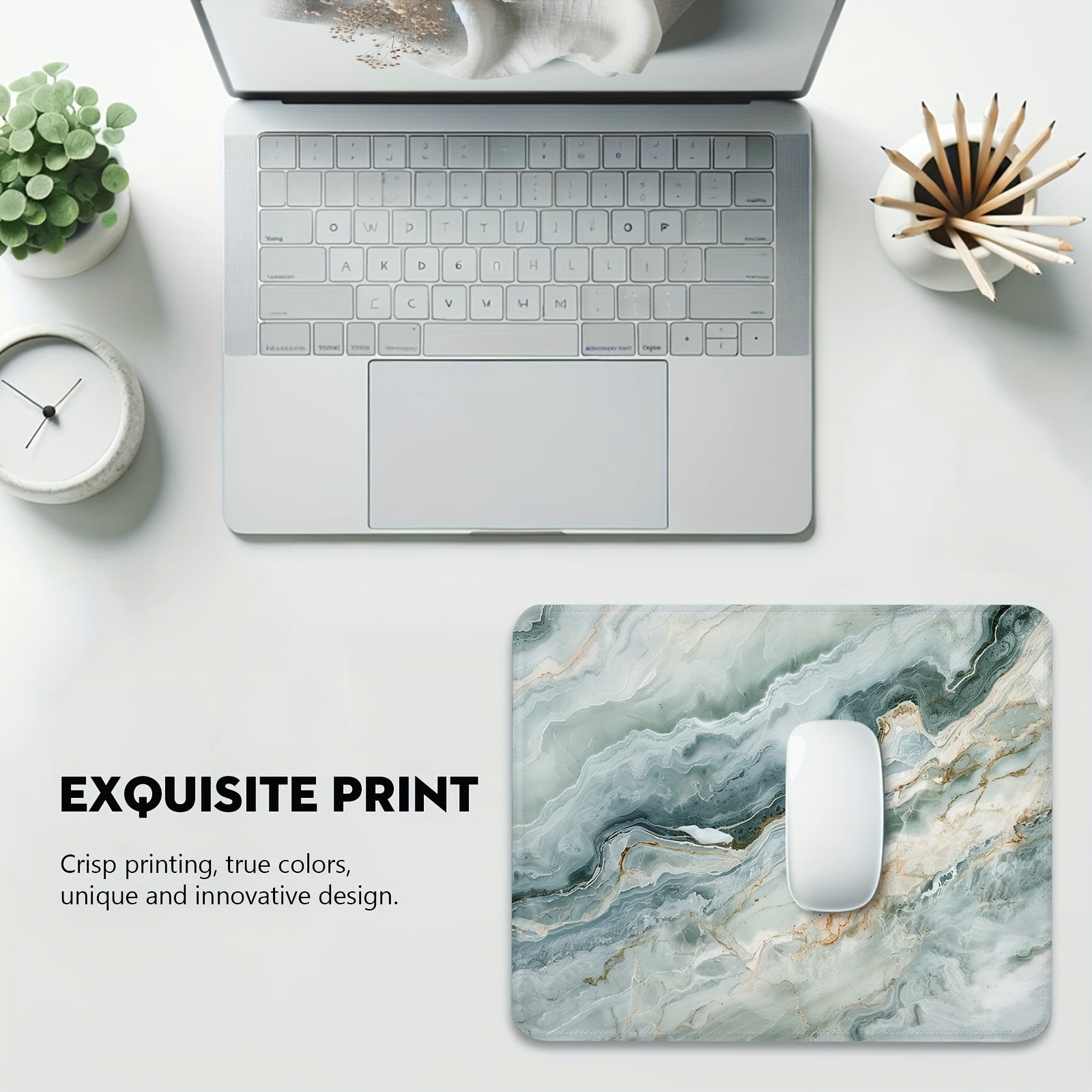 Marble Mouse Pad with Tranquil Veins