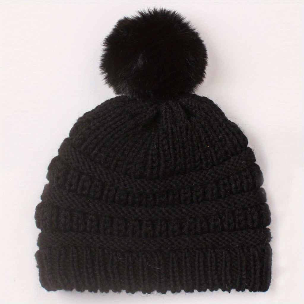 Newborn Infant Pom Knit Beanie Hat 0-2 Year