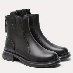Women's Plush Lined Chunky Heel Boots